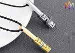 Private Logo Hip Hop Style Mens Engraved Necklace
