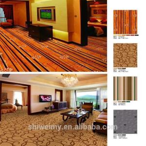 Quality Decorative colorful stripe drawing nylon residential carpet wholesale