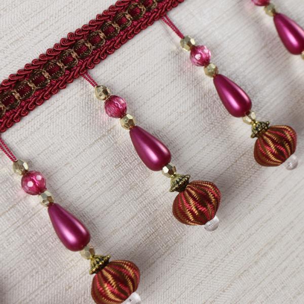 Handmade fashionable chain beads lace tassels fringes for curtain/sofa/pillow
