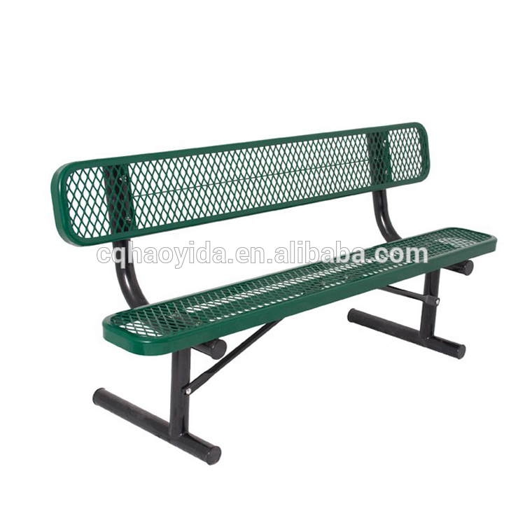 Street Furnitures L1800/W660/H820mm Metal Yard Bench