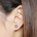 Wholesale fashion simple design small plane women ear stud earrings
