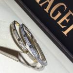 Women White Gold Diamond Bracelet , 18K Gold Love Bracelet With Gemstone