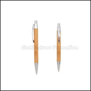 Quality Elegant Comfortable Bamboo Ballpoint Pen Printed Logo Custom For Presents wholesale