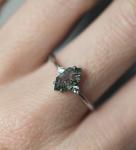 Green Genuine Moss Agate Ring , Gemstone Beautiful Women Ring