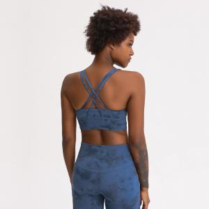 Quality Camo Sexy Cross Back Women Yoga Bra Shockproof Fitness Sports Bra High Elastic wholesale