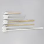 Mini Wooden Medical Cotton Buds , Long Stick Cotton Swabs Fluorescent Free