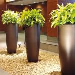 Indoor Hotel Fiber Clay Planter