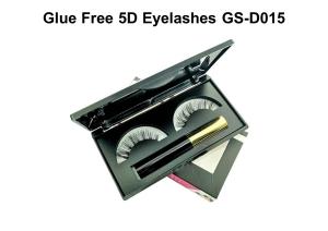 Quality 5D 6D 3D Mink Eyelashes No Glue Required Nature Long Black Eyeliner wholesale