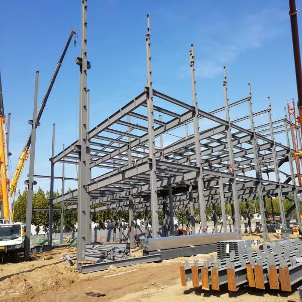 Multistory Prefabricated Steel Structure Building Metal H Beam Building