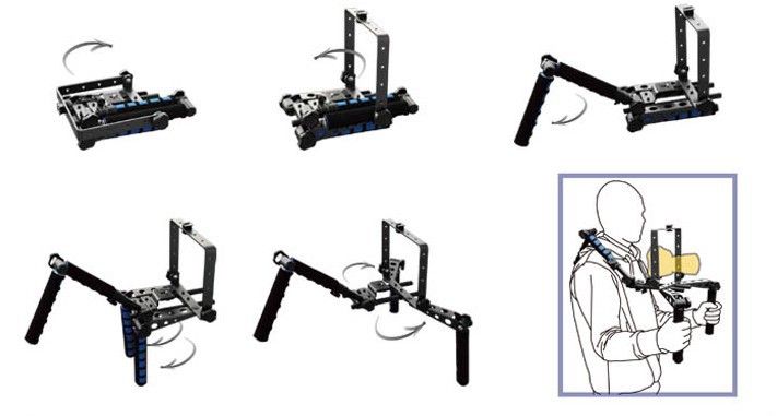 New DSLR Rig kit movie kit shoulder mount viewing the ideal for Canon 5D Markii 5D iii
