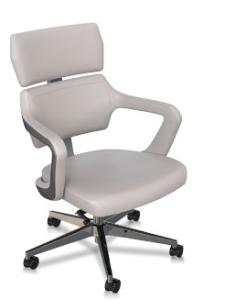 Quality Swivel Ergonomic Executive Chair PU Leather Adjustable Middle Back wholesale