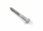 Stainless Steel A2 Hex Head Lag Screws for Wooden Structures Installation