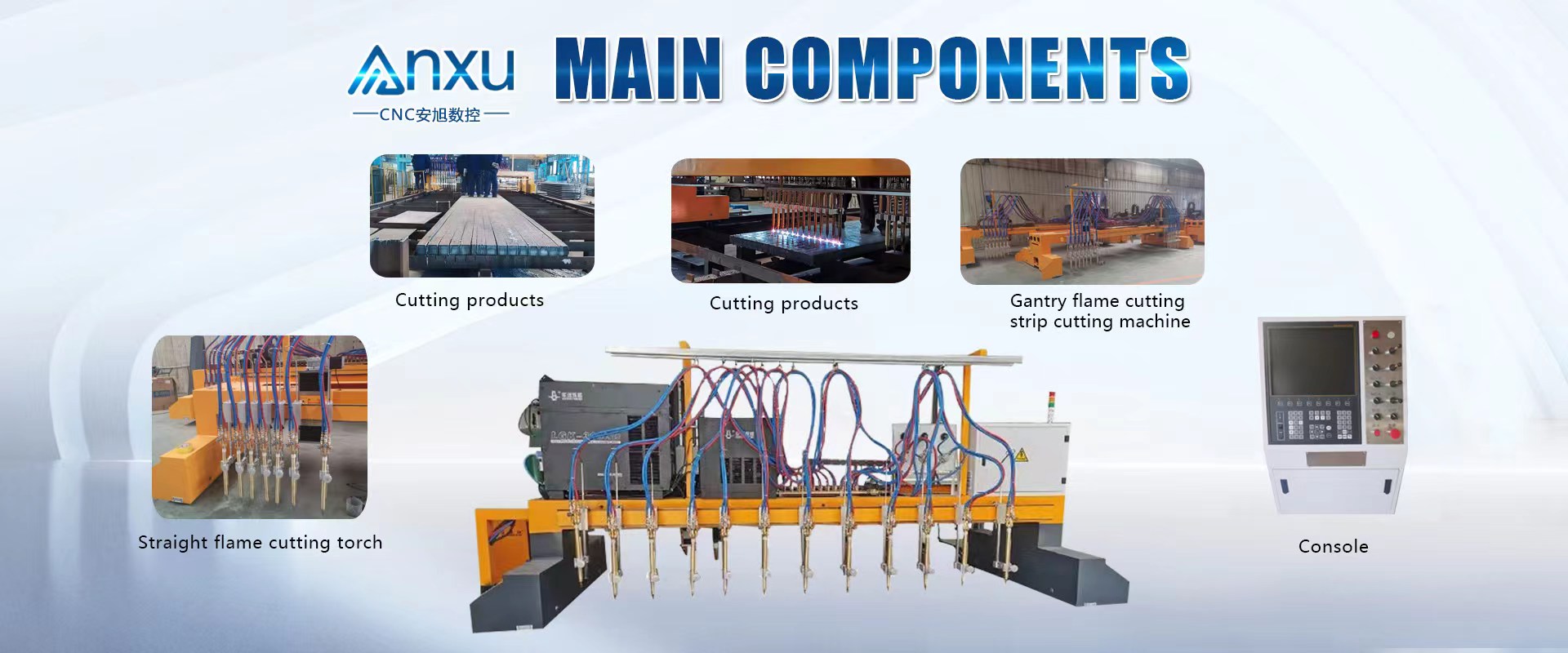 Multi Head CNC Flame Cutter Gantry Plasma Cutting Machine Stainless Steel