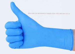 Quality Milk White Nitrile Non Sterile Gloves , Disposable Examination Latex Gloves wholesale