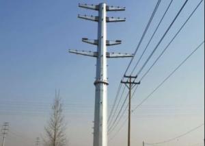 Quality Steel Sheet Metal Fabrication Electric Power Distribution Pole Galvanized wholesale