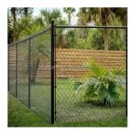Low Carbon Steel Wire Easily Diamond Mesh Cyclone Fence PVC Coated Chain Link