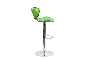 Quality Soft Modern Green Bar Stools with Electroplate Metal Legs wholesale