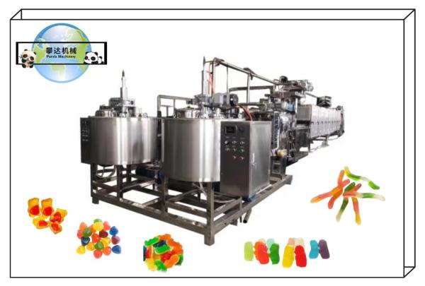 Pure Apple Gummy Production Line 100Kg/H Fruit Jelly Gum Candy Production Line