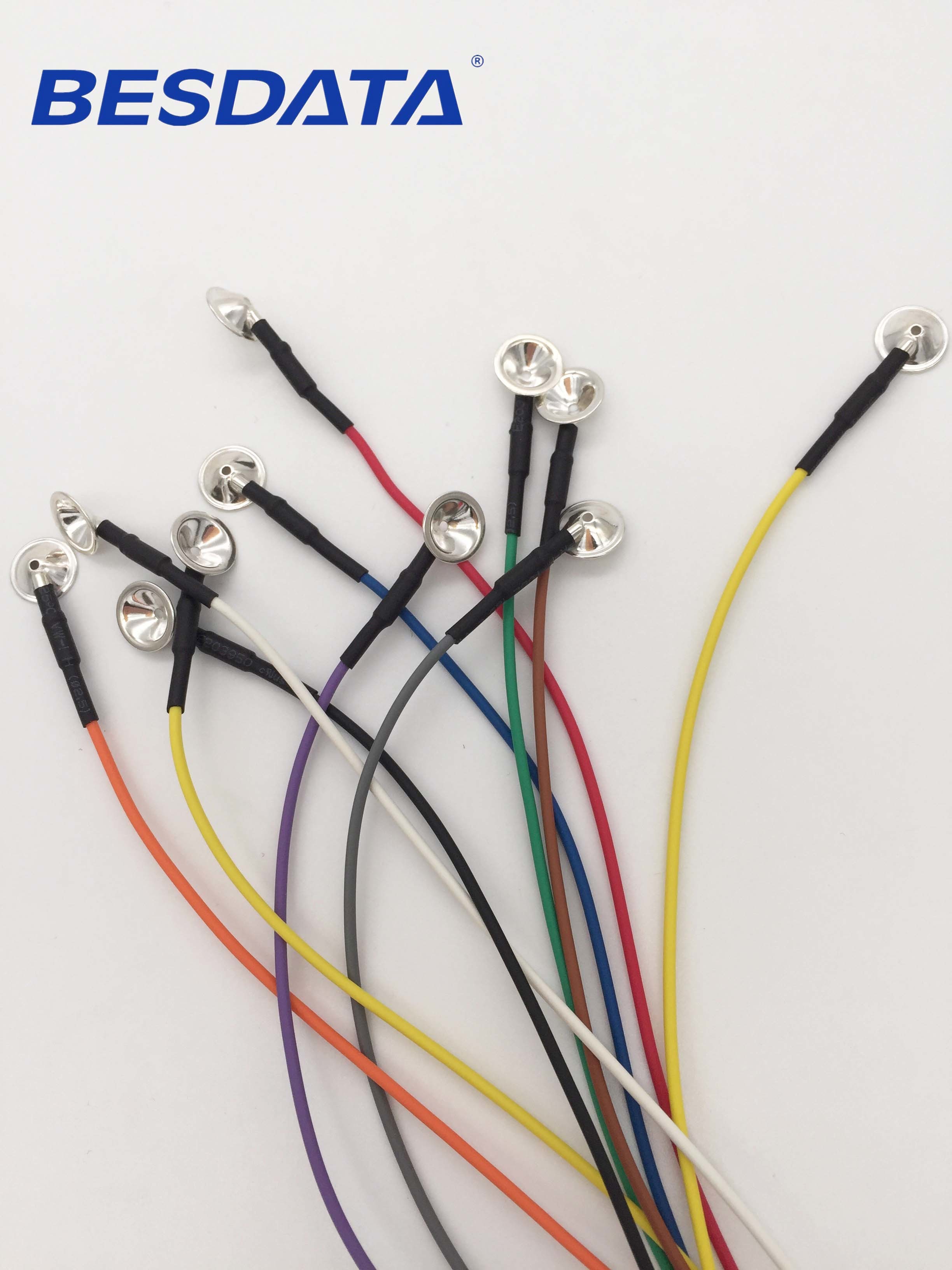 Convenient EEG Sintered Silver Silver Chloride Electrodes And EEG cables