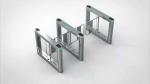 Office Pedestrian Access Control Speed Gate Turnstile Stainless Housing