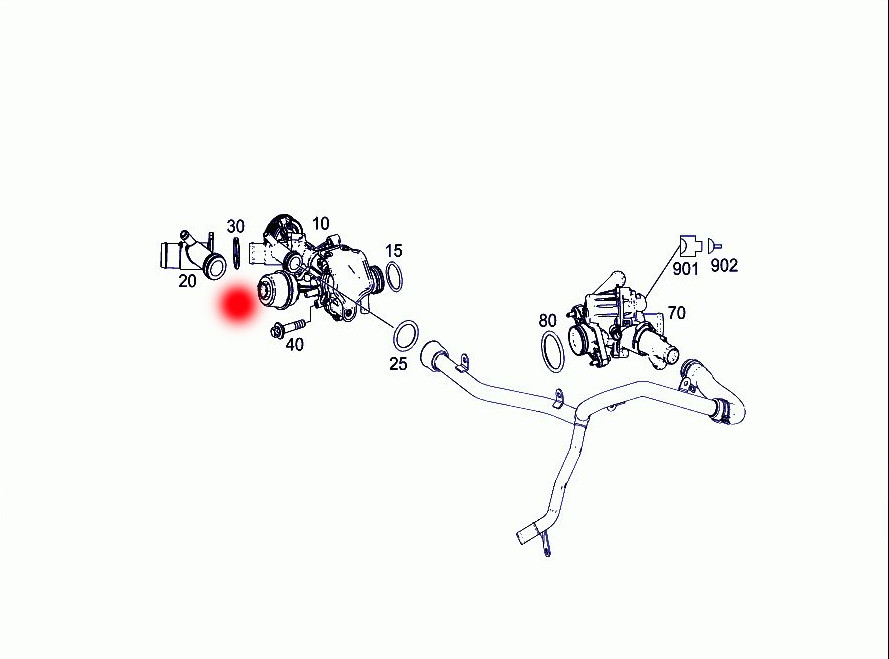 OEM 2702000615 2702000415 CAR THERMOSTAT FOR MERCEDES-BENZ A-CLASS W176