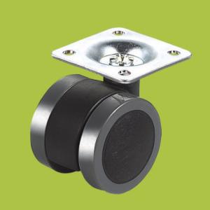 Quality Swivel Top Plate Furniture Caster Double Wheels,PVC Furniture Casters wholesale