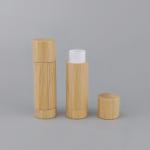 3g 5g Lip Balm Container Round Bamboo Lipbalm Packaging Tubes for Sustainable