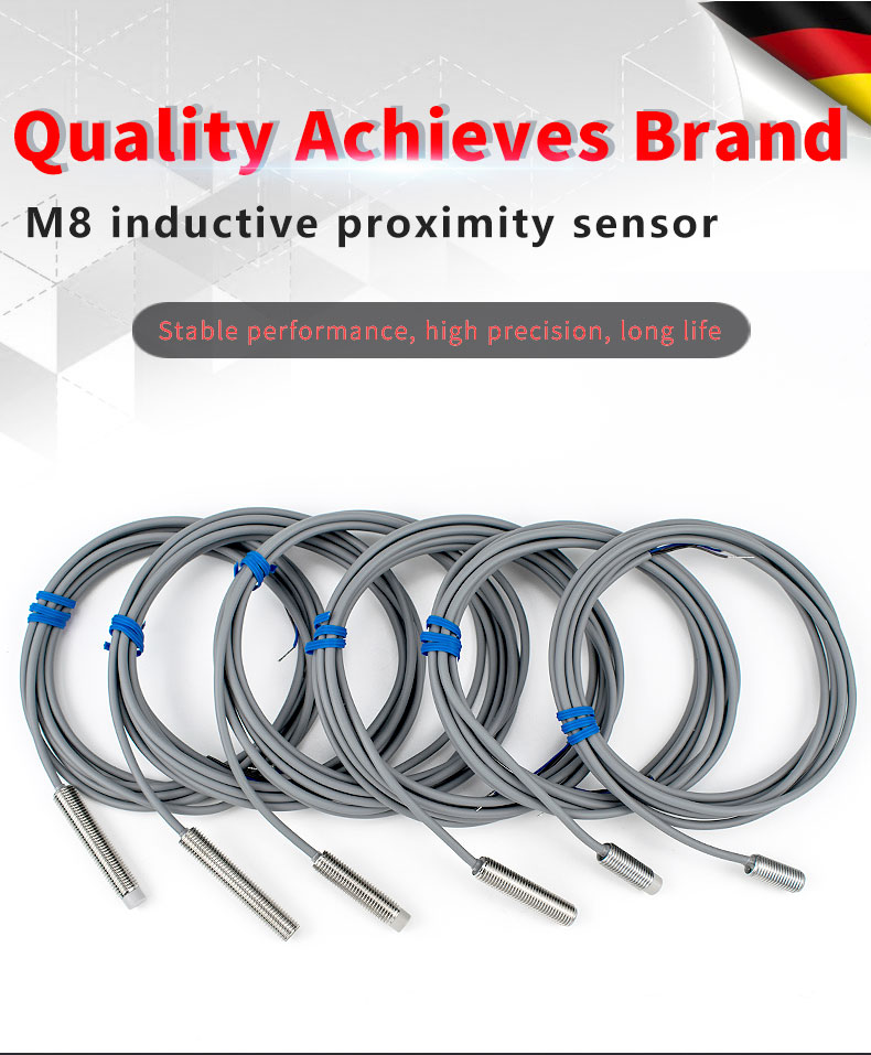 M8 Series Inductive Proximity Switch Sensor Waterproof Shockproof IP67