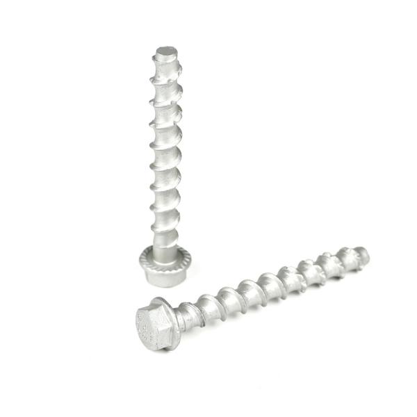 Stainless Steel M8 75mm Concrete Screw Anchor for Parking Bumper Customized