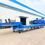 TITAN 4 Axle 100 Tons Semi Lowbed Trailer Low Bed Truck Lowboy Lowloader Trailer