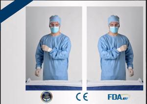 Quality Blue Disposable Coveralls Non Toxic For Cross Infection Prevention wholesale