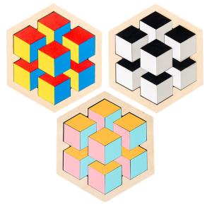 Quality Children Baby Developmental Toys Geometric Jigsaw Puzzle Early Education Toy wholesale