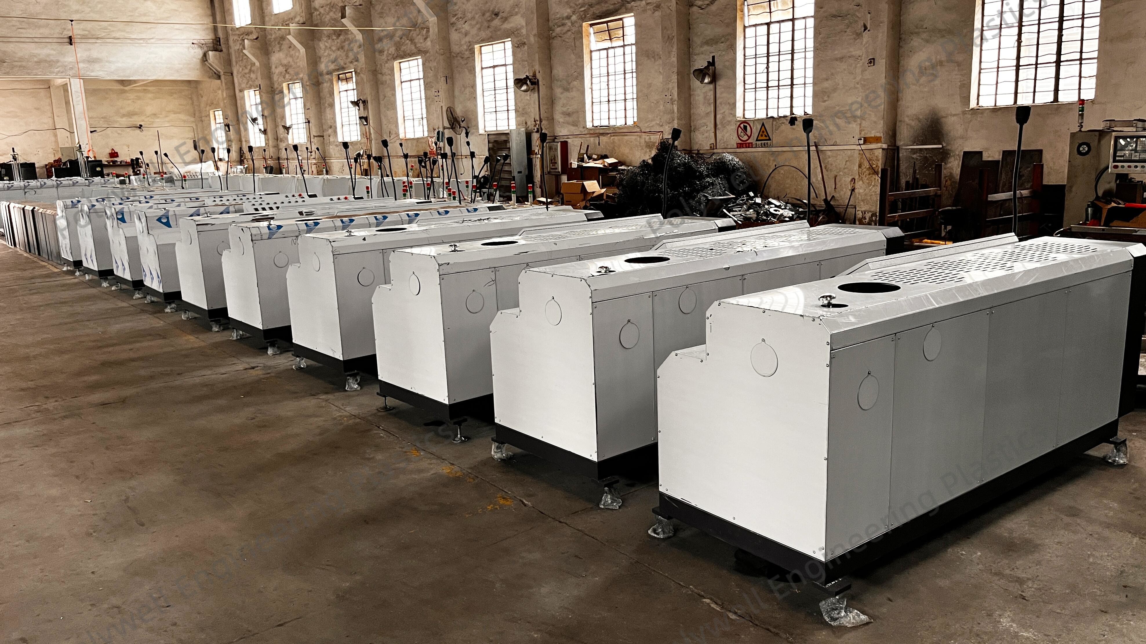 Single Screw Nylon Plastic Extrusion Machinery For PA66 GF25 Granules Profiles