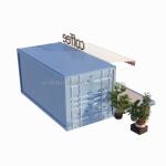 50/75/100mm Wave Sandwich Panel Wall Luxury 20ft Foldable Container House for