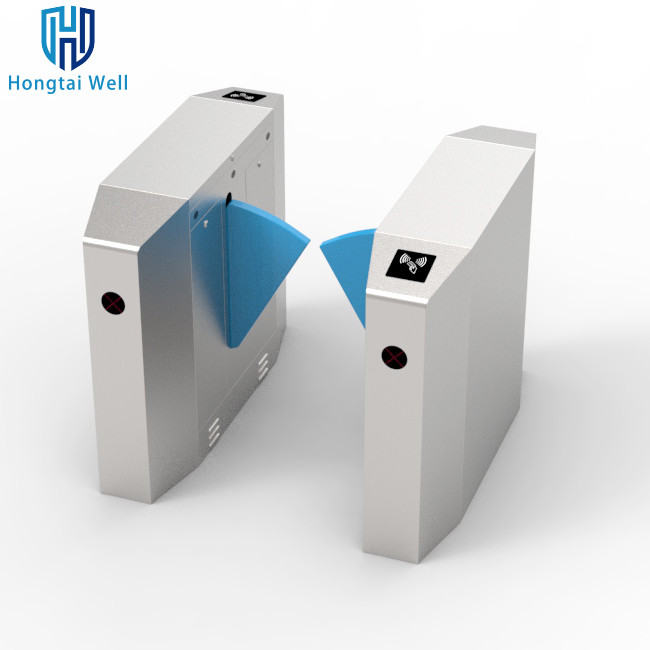 Outdoor Retractable Flap Barrier Turnstile Stainless Steel 40 Persons / Min