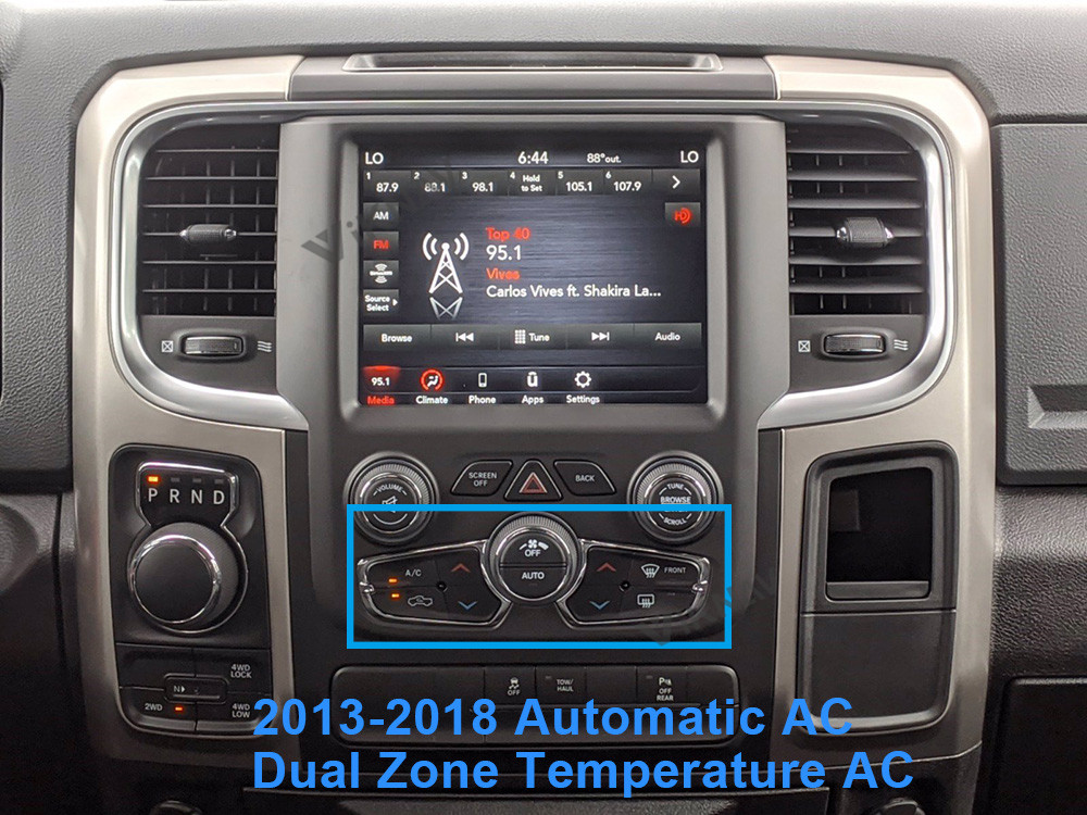 128G Dodge Ram Radio GPS Navigation Recorder Vertical Screen Video