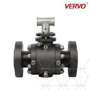 Quality High Pressure 2 Three Piece Forged Trunnion Mounted Ball Valve Api 608 DN50 2500LB wholesale