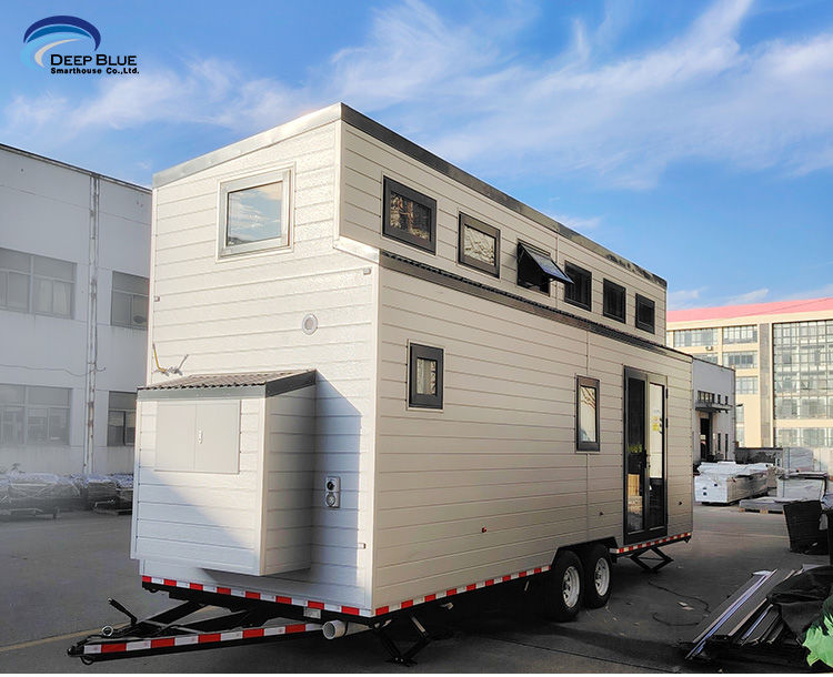 AS/NZS Standard Prefab Light Steel Prefab Tiny House Featuring Metal PU Sandwich Panel Wall And Trailer