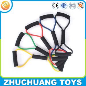 Quality 8 shape natural latex resistance fitness band wholesale
