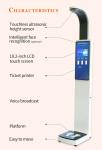 Electronic Bmi Height Weight Balance Scale Ultrasonic Women Body Analysis