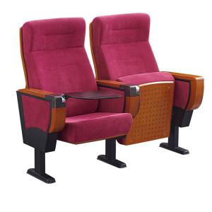 Quality Steel Armrest Cloth Theater Seating / MDF Tablet Church Auditorium Seating wholesale