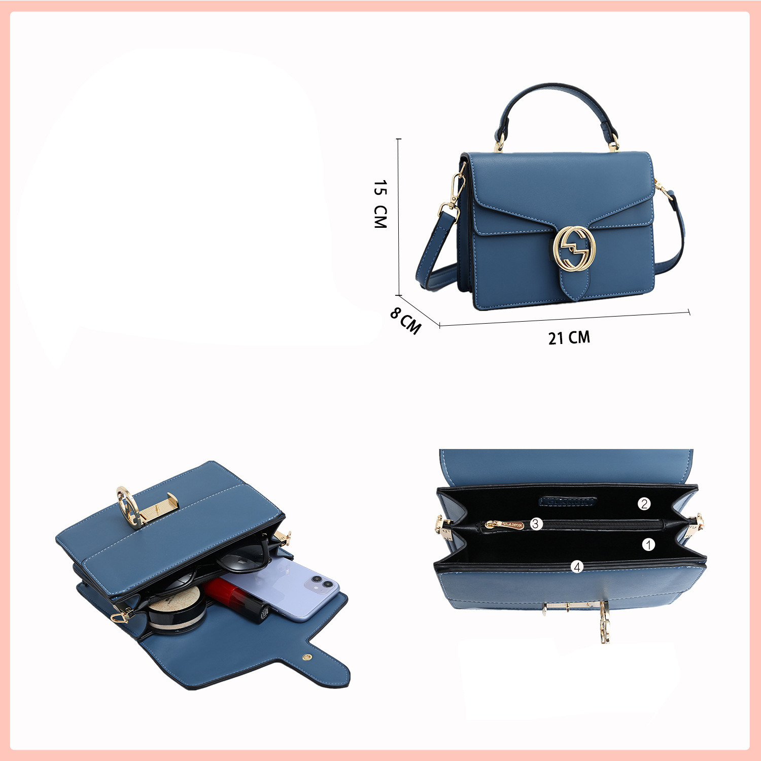 2021 Fall PU single shoulder bag Sling bag crossbody bag manufacturers wholesale sling bag