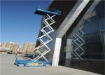 45% Gradeabilit Scissor Lift Trailer , One Man Scissor Lift Emergency Descent