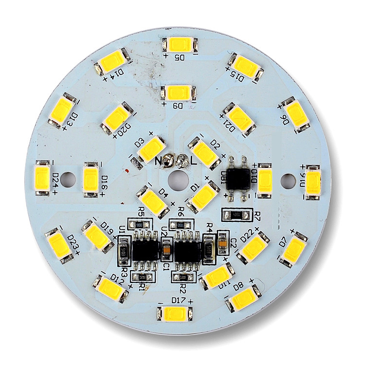 Aluminum LED PCB Assembly MCPCB Board HASL Surface Finishing High Heat Dissipation