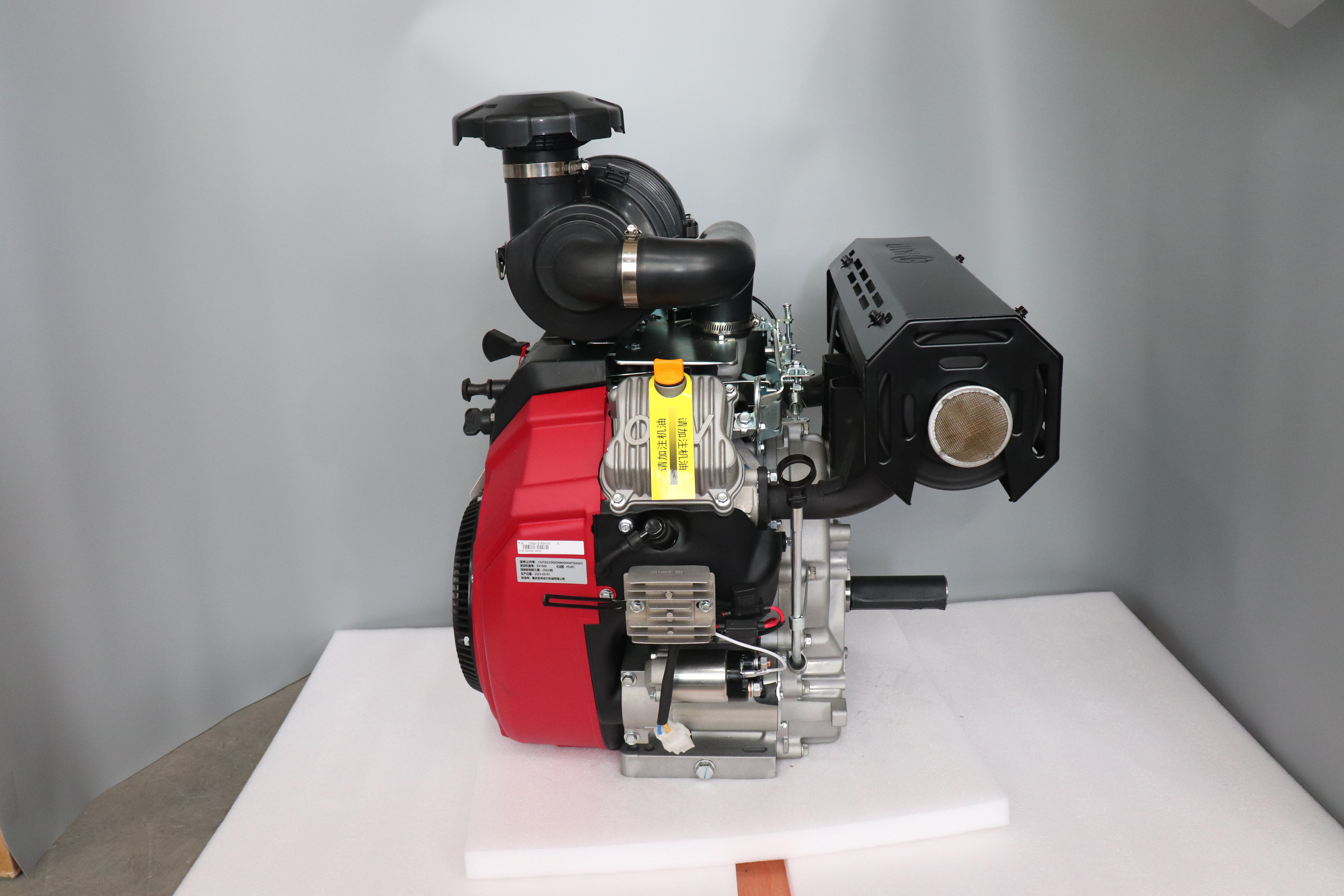 High Speed OHV V-twin 4 Stroke 24hp 27hp 35hp Forced Cooling Gasoline Engine for Motor