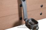 wooden street lamp outdoor fitness bike