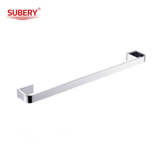 Brass single towel bar bathroom high quality chrome color OEM nobel brass