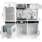Large 82.5cm Refrigerator Wooden Miniature Kitchen Set Stove White Black
