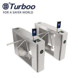 Quality 304 Stainless Steel Vertical Tripod Turnstile With RFID Card / Finger wholesale