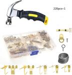 Sheet Metal Stamping Steel Small Sawtooth Nailess Silver Hardware Kit For Wood